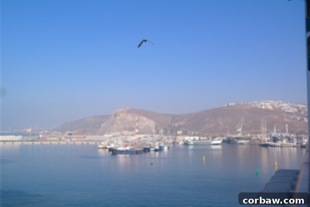 Overlooking the scenic California coastline from the Princess Cruise ship