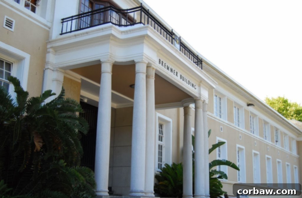 The Academic Landmark of Cape Town 4 Historic Bremner Hall building at the University of Cape Town