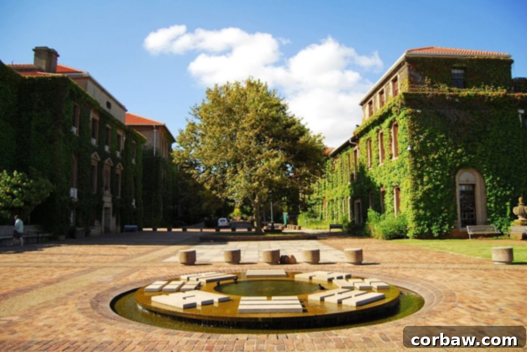 The Academic Landmark of Cape Town 7 Panoramic view of the sprawling Upper Campus at the University of Cape Town