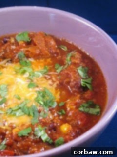 turkeypumpkinchili - A warm and inviting bowl of turkey pumpkin chili, perfect for autumn.