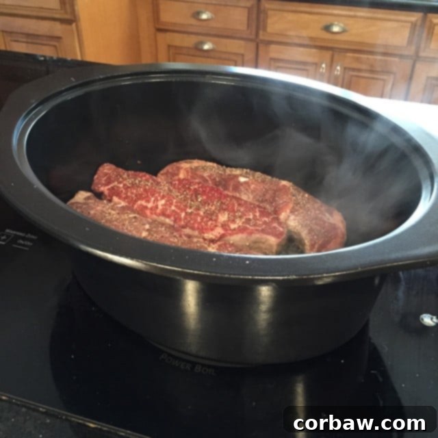 Slow Cooker Barbecue Short Ribs Recipe - the most tender meat, this meal is such a treat and perfect for entertaining!