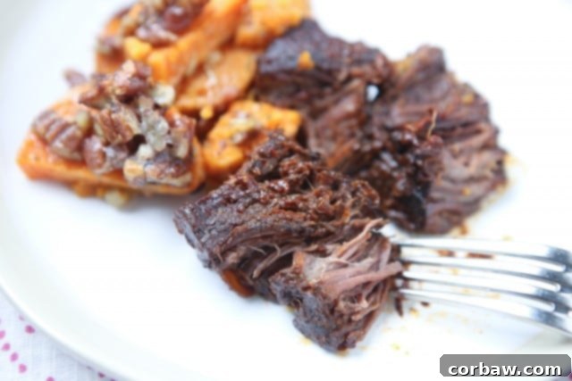 Slow Cooker Barbecue Short Ribs Recipe - the most tender meat, this meal is such a treat and perfect for entertaining!