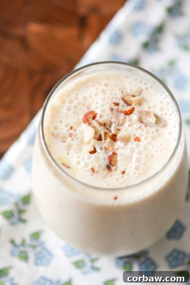 Almond Peach Kefir Smoothie