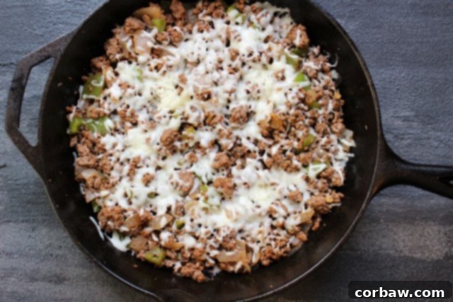Lean Beef Cheesesteak Skillet - A savory one-pan dinner
