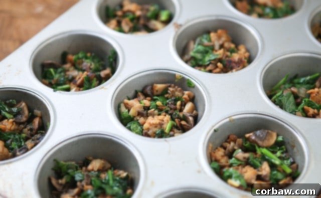 Savory Italian Sausage and Mushroom Egg Muffins 4 Baked Sausage and Mushroom Frittata Muffins