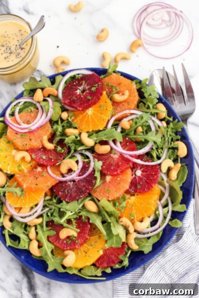 Friday Vibes 3 9 Citrus Salad with Orange Poppyseed Dressing from A Farmgirl Dabbles