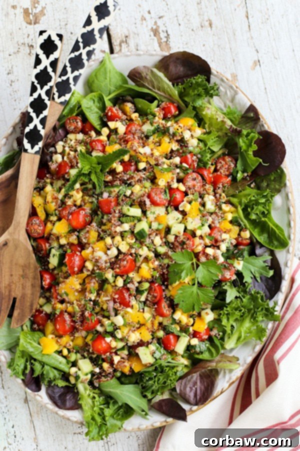 Healthy Quinoa for Summer Days 14 Summer-Quinoa-and-Veggies-Salad-with-Honey-Shallot-Vinaigrette