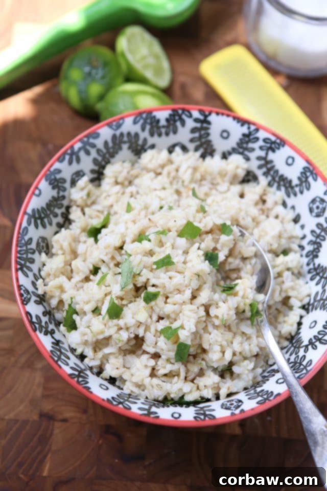 Make delicious Cilantro Lime Brown Rice, a wholesome and adaptable side dish for any occasion. This recipe for Cilantro Lime Brown Rice is a perfect side for any Mexican dish. Use it to fill burritos, top with black beans or eat on its own! Recipe via aggieskitchen.com
