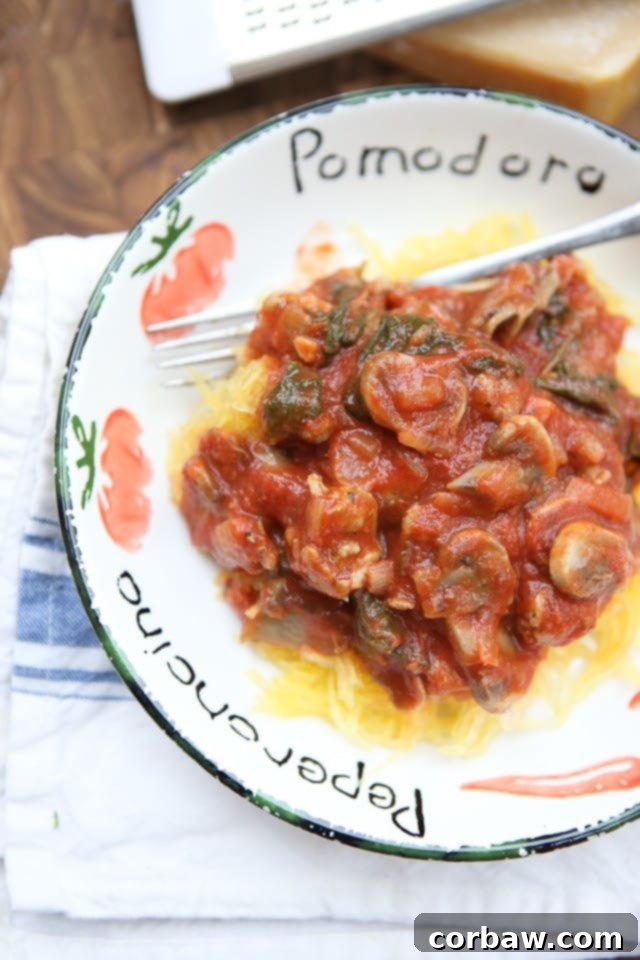 Zesty Mushroom & Chickpea Medley 5 A hearty low carb meal full of flavor! If you haven't tried spaghetti squash, this is the recipe to start with!