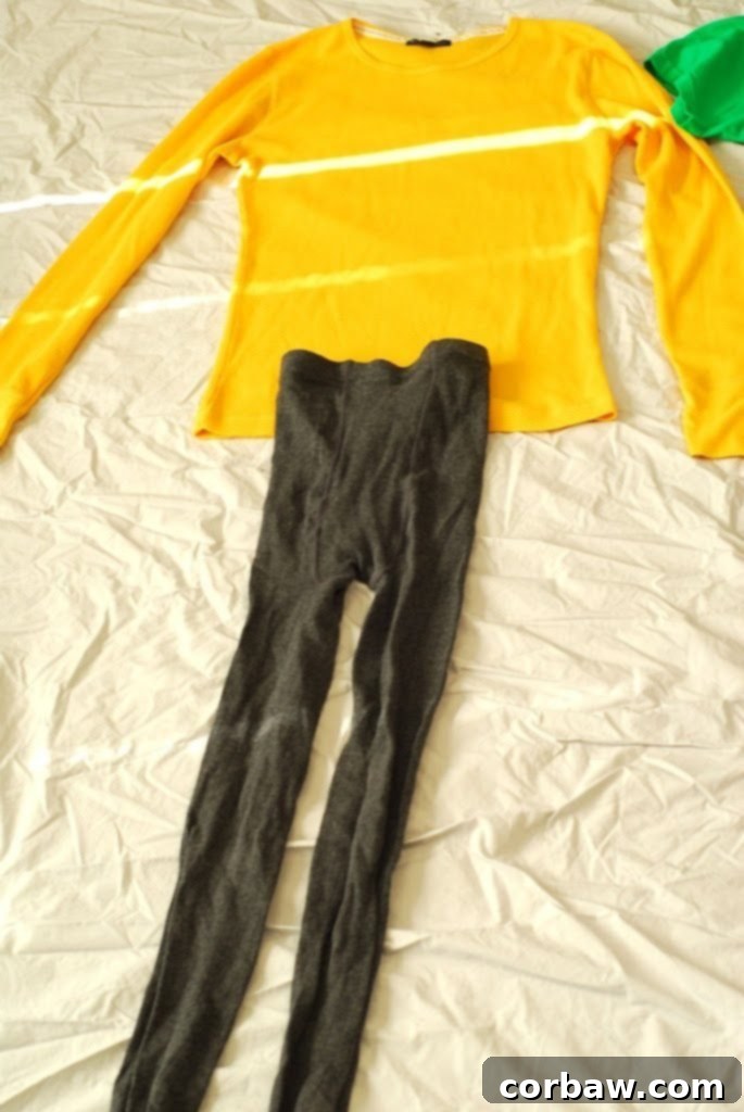 Navigating the Autzen Gauntlet 4 First layer outfit for Autzen Stadium: thick tights/leggings and a long-sleeve t-shirt.