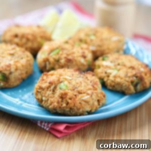 Cajun Baked Salmon Cakes - great for lunches or dinner. I love making these for meal prep and having them ready all week. Recipe via aggieskitchen.com