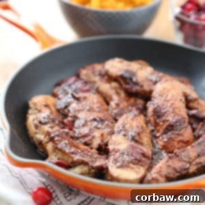 Cranberry Balsamic Skillet Chicken comes together in just 30 minutes making it a perfect weeknight meal for your family!