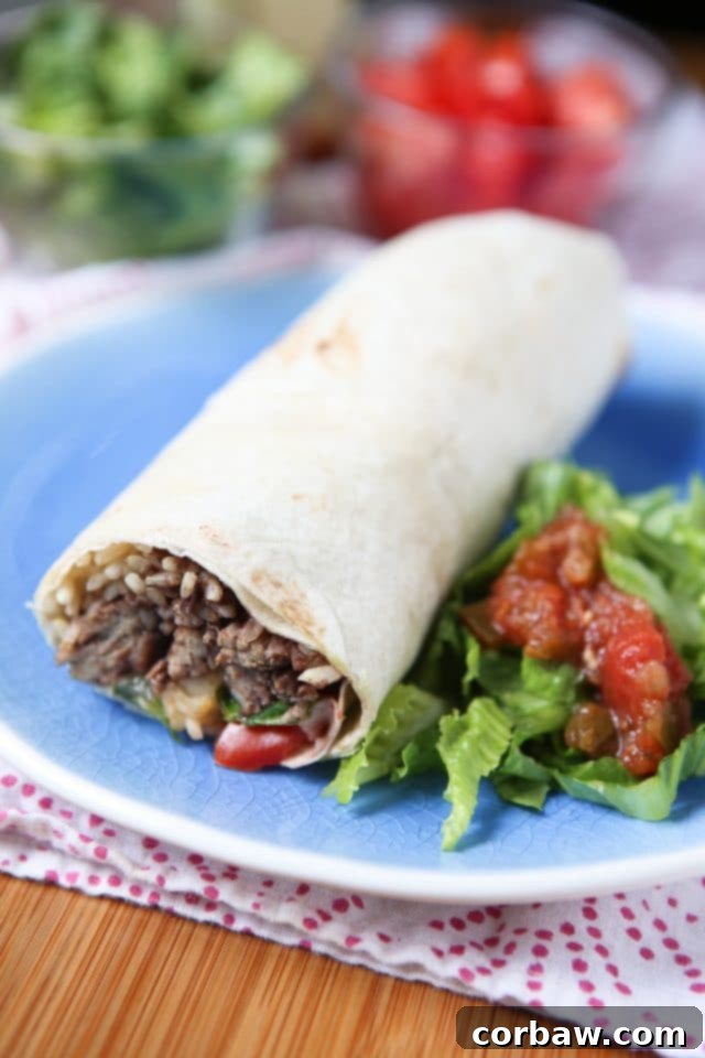 My family always asks for burritos for dinner! So easy to make, you can even make ahead for quick dinner on busy nights. These Turkey and Black Bean Burritos are delicious! Recipe via aggieskitchen.com