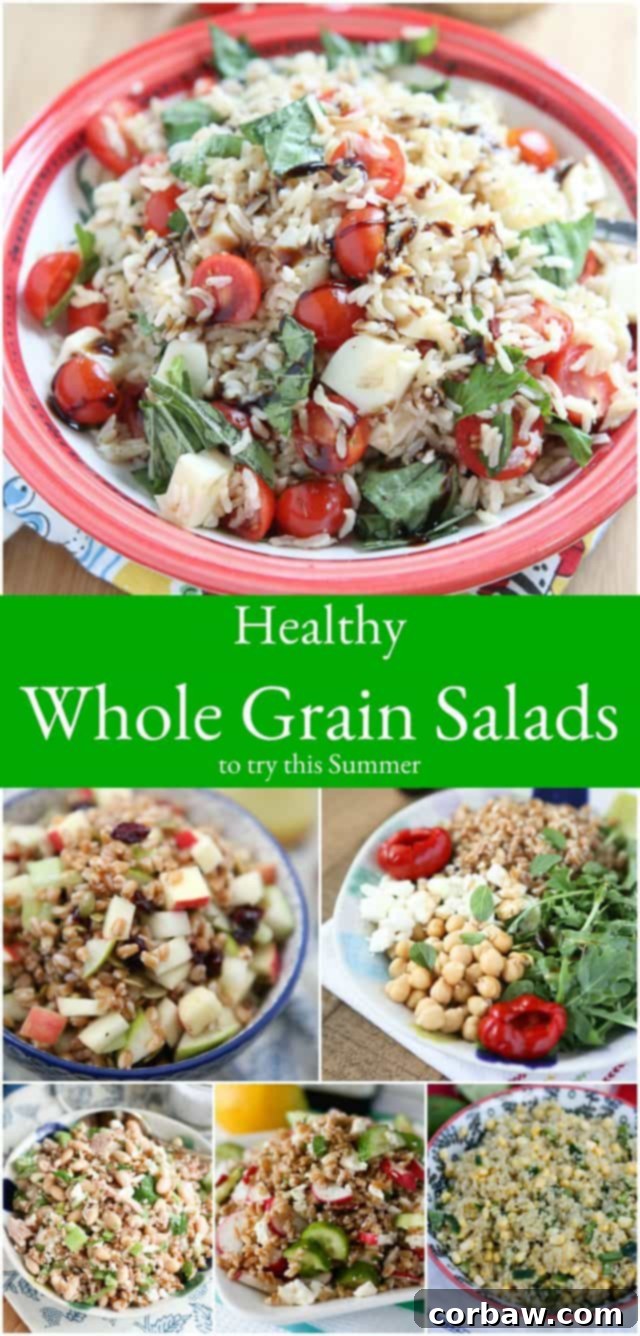 Healthy Whole Grain Salads: Light, Filling & Delicious A vibrant and fresh whole grain salad, ready to be enjoyed. These healthy whole grain salad recipes are perfect for light, yet filling meals.