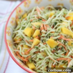 Zesty Mango Broccoli Slaw 2 Tangy Mustard Broccoli Slaw with Mango prepared dish