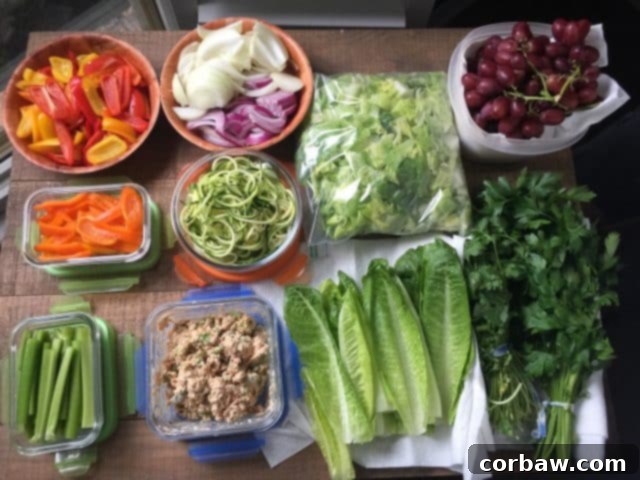 Week One Meal Prep Kickoff 4 Prepped ingredients for weekly meals