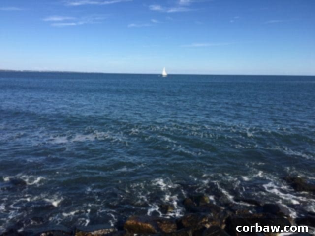 Ocean Road 10K race course in Narragansett, Rhode Island
