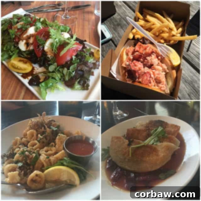 Delicious Caprese Salad with heirloom tomatoes at Trio restaurant