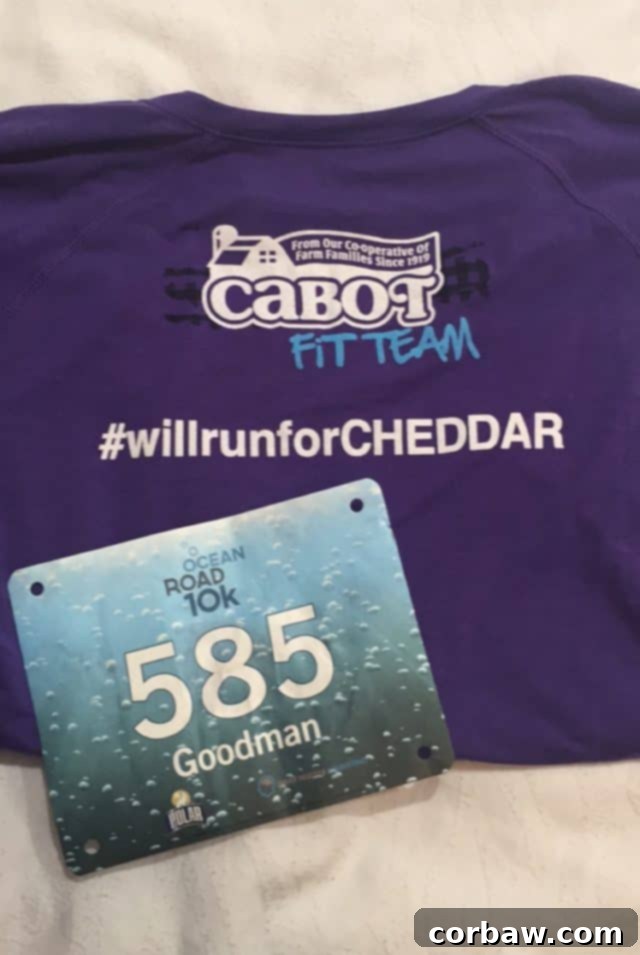 A runner on a coastal road during the 10K race