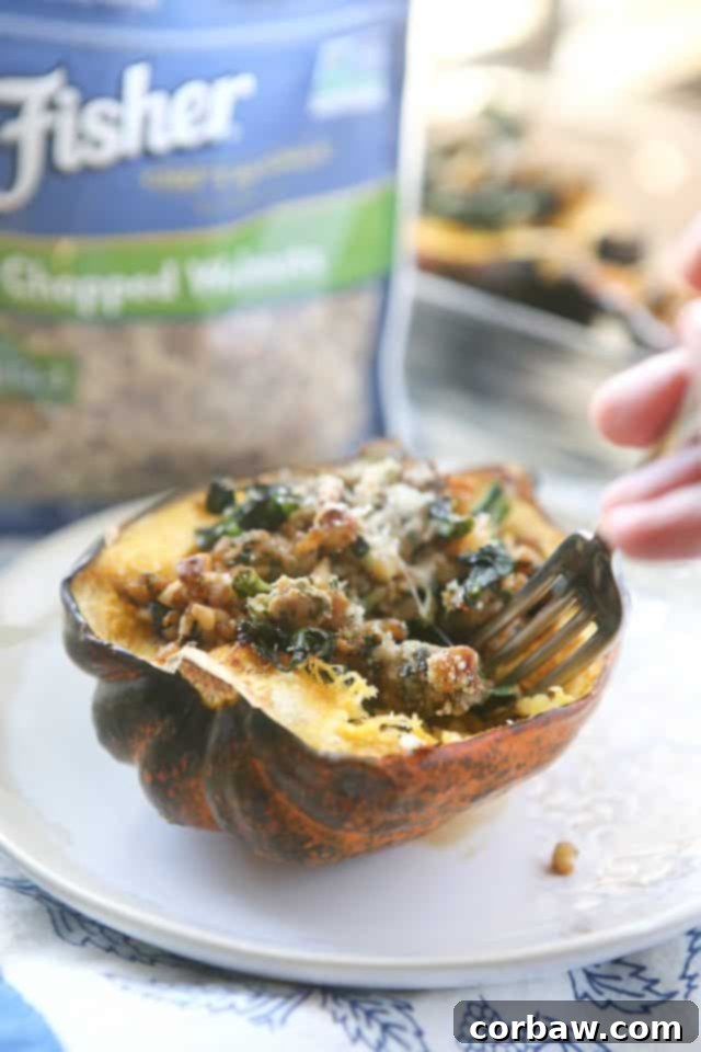 My 2017: Favorite Recipes & Life's Latest Chapters 12 Stuffed Acorn Squash, a wholesome and comforting dish featuring roasted acorn squash filled with a savory and flavorful stuffing, ideal for a seasonal meal.