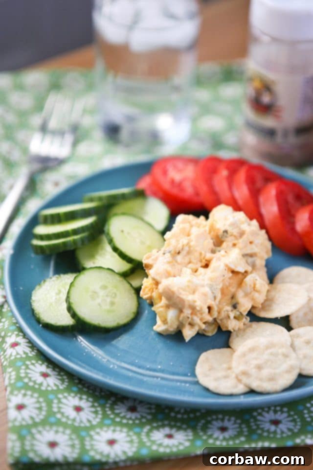 My 2017: Favorite Recipes & Life's Latest Chapters 6 Creamy Greek Yogurt Egg Salad kicked up with smoked paprika - serve with bread, crackers or veggies for a healthy lunch or snack. Recipe via aggieskitchen.com