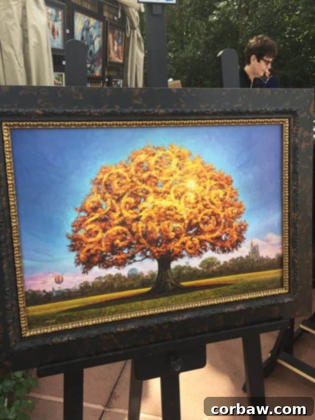 Epcot's Global Canvas 2018 8 Artwork with a Hidden Mickey challenge