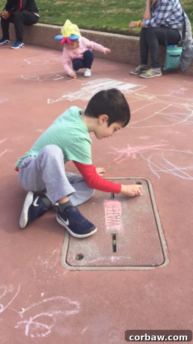 Epcot's Global Canvas 2018 10 More children enjoying chalk art