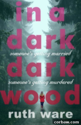 February's Literary Adventures 3 Book cover for In A Dark, Dark Wood by Ruth Ware