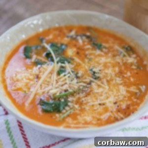 Tomato Spinach Tortellini Soup Skinnytaste Recipe