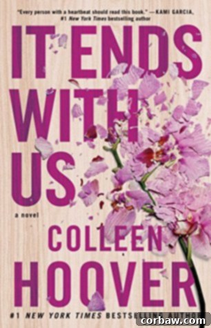 Cover for It Ends With Us by Colleen Hoover, showing a woman's face with a butterfly.