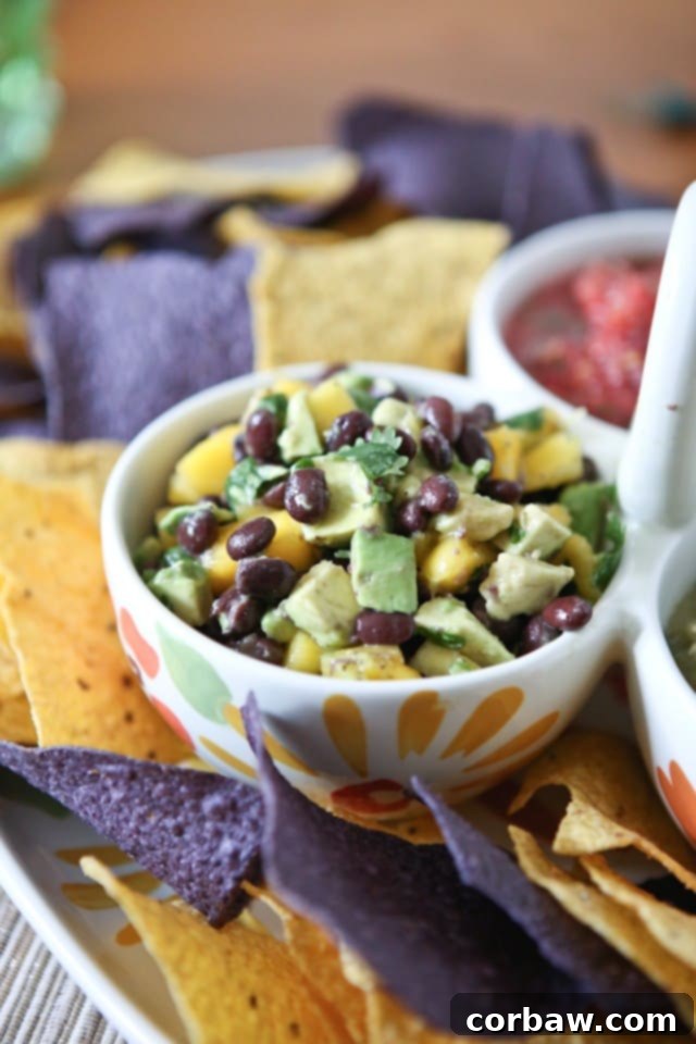 Touchdown Treats: Healthy Super Bowl Appetizers 6 Black Bean, Mango and Avocado Salsa