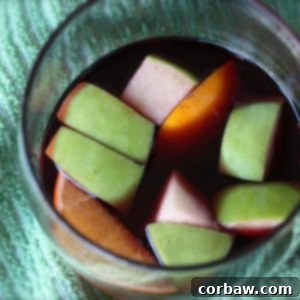 holiday sangria recipe card image