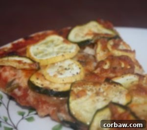 Our homemade garden pizza, ready to be enjoyed