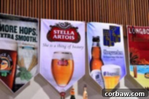 Stella Artois and Hoegaarden beer samples