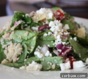 Mediterranean Spinach Couscous Salad