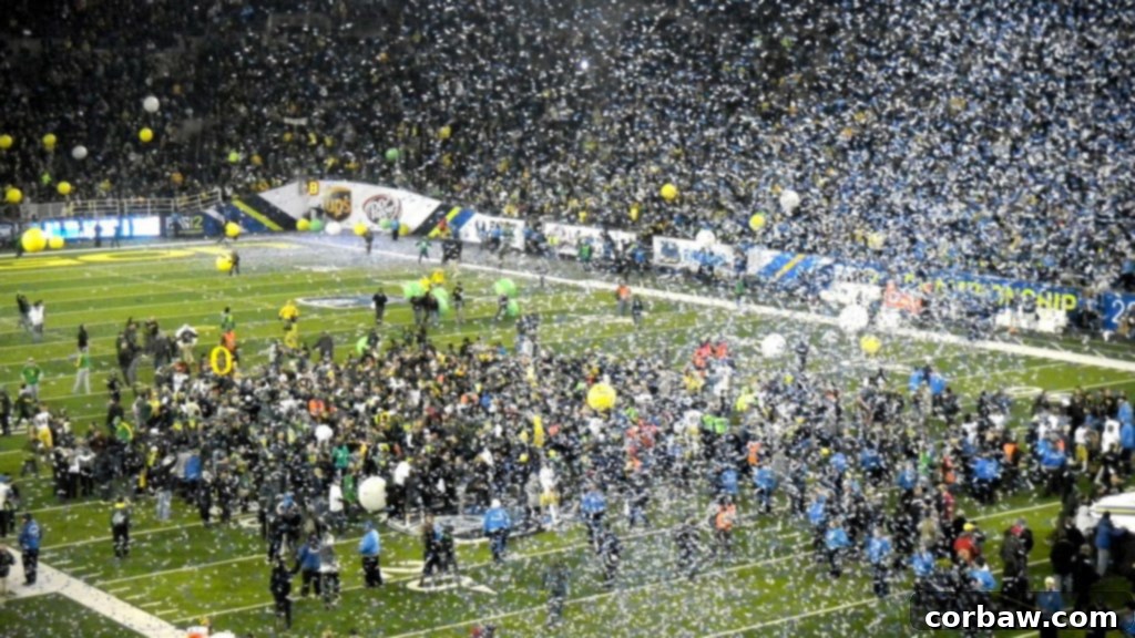 Another view of the packed Autzen Stadium during the game