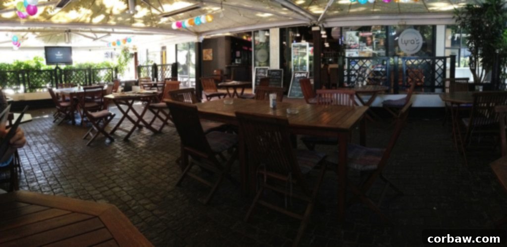 Lyra's restaurant, a popular local spot for food and sports in Rondebosch.