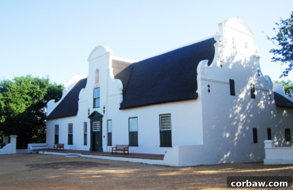 Groot Constantia Wine Estate Entrance and Historic Building, Cape Town, South Africa