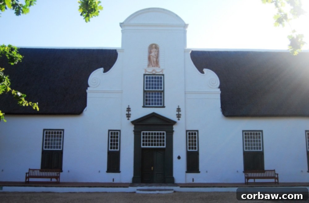 Iconic Cape Dutch Architecture at Groot Constantia Homestead