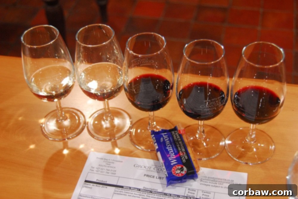 Groot Constantia Wine Tasting with Diverse Selection