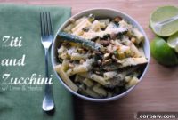 Zesty Lime Ziti with Zucchini and Fresh Herbs