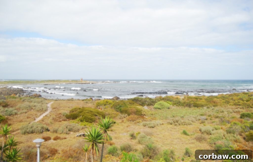 Stunning ocean view from Bavania Beach Lodge room in Jacob's Bay, South Africa