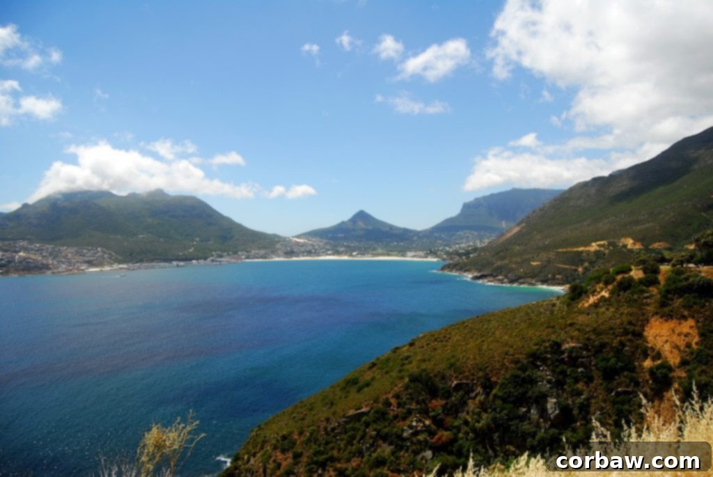 Chapman's Peak Drive on A Duck's Oven. The gorgeous stretch of road on the coast between Hout Bay and Noordhoek just outside Cape Town, South Africa.