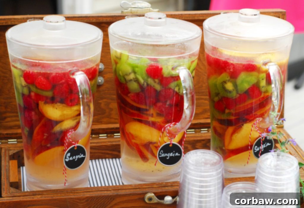 Wanderlust and Wedding Bells 21 sangria