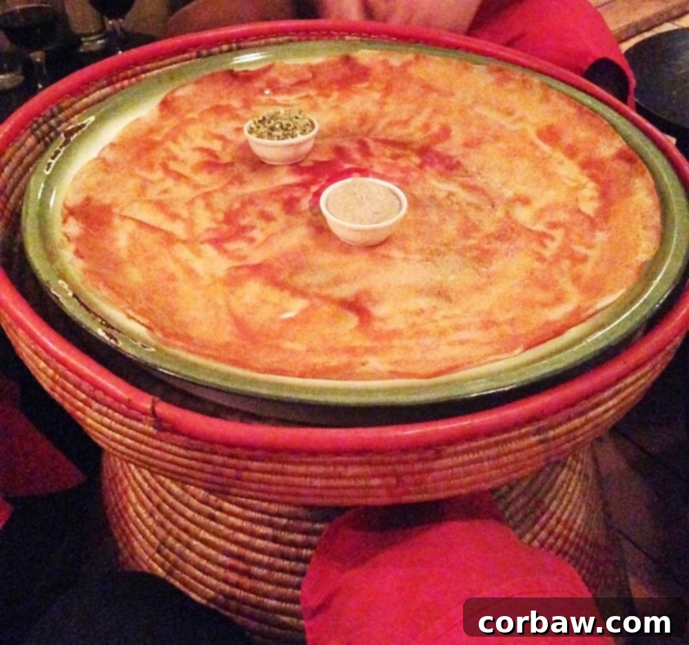 Appetizer of fried injera served at Addis in Cape, an Ethiopian restaurant.