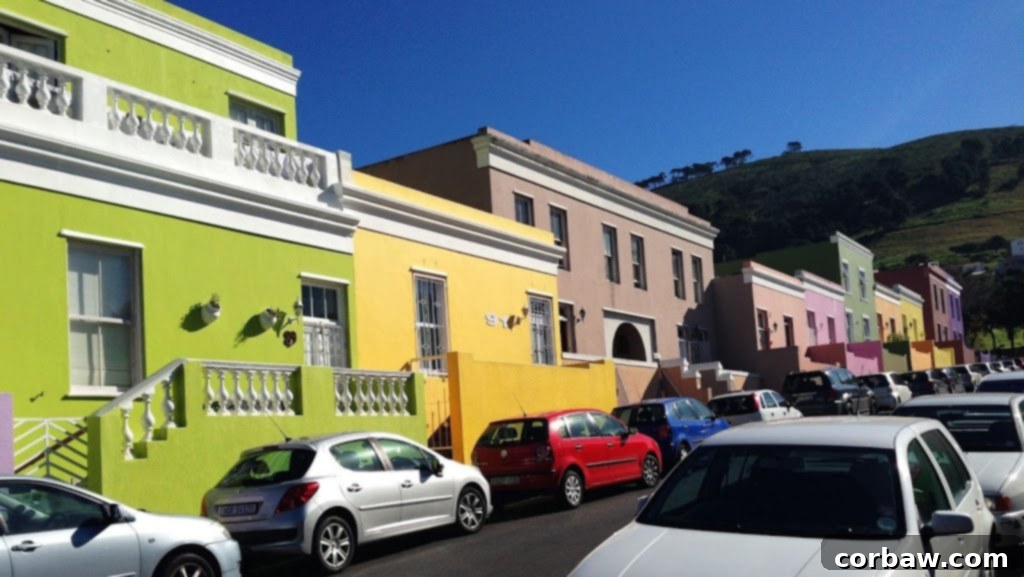Colorful houses in Bo-Kaap, Cape Town