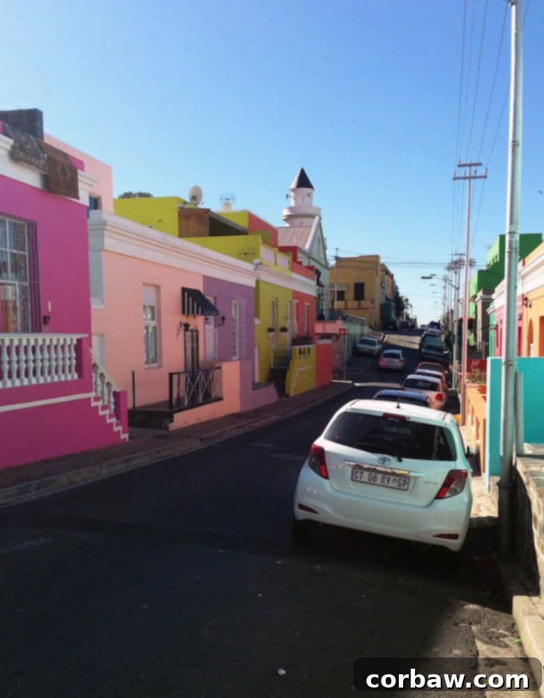 Vibrant streets of Bo-Kaap, Cape Town