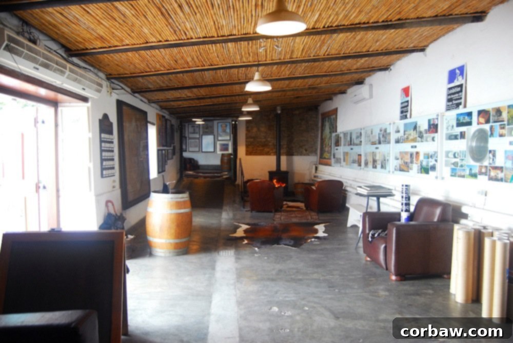 Meerlust wine bottle and glass on a table