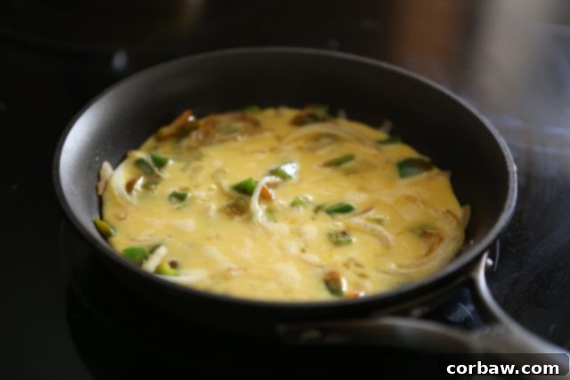 Mediterranean Morning Frittata with Feta, Peppers, and Onions 4 Breakfast, lunch or dinner for one! I love making frittatas for a quick meal, this Greek Pepper and Onion Frittata is one I make often! Recipe via aggieskitchen.com