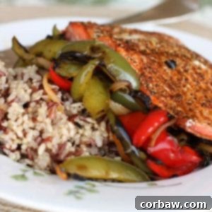 Blackened Salmon Fajita Bowls
